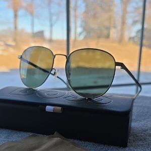 Boss Aviator Round Sunglasses